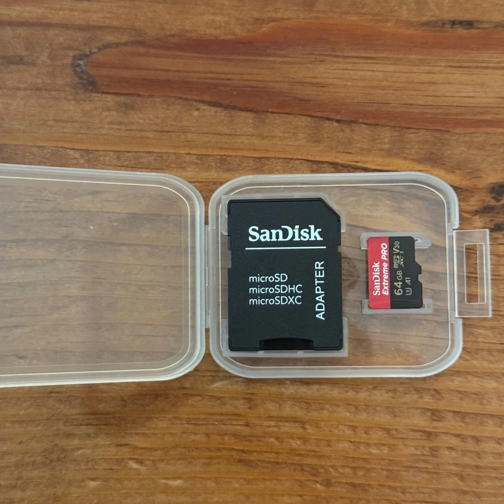 Standisk extreme pro 64GB microSD card and adapter